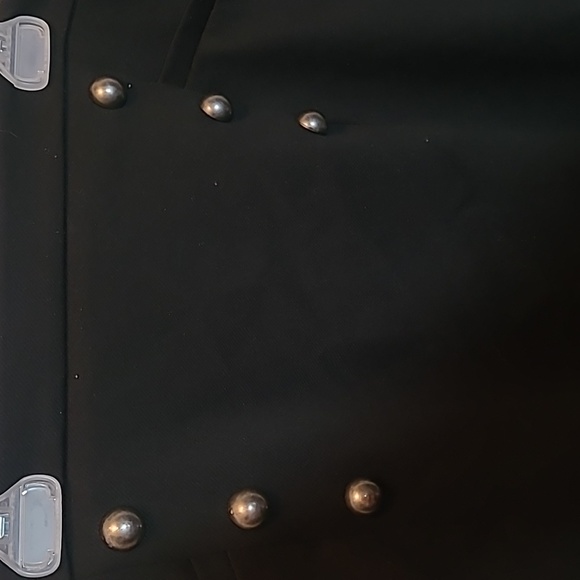 Black Reitmans 6 - faux-button miniskirt size 16 - Picture 2 of 7